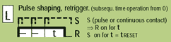 function L = Pulse shaping with retrigger function