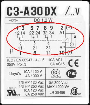 Electrical circuit according DIN